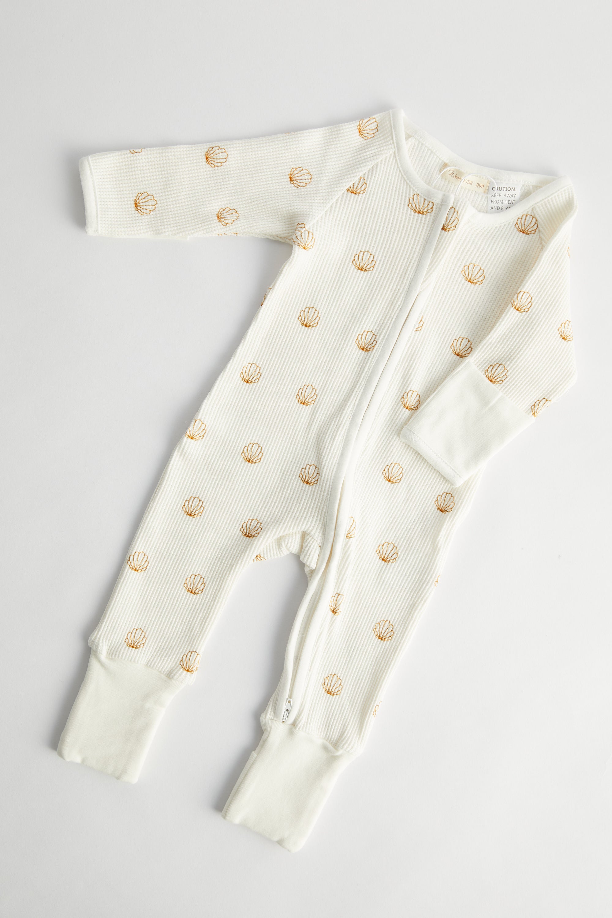 Shell Waffle Zip Suit