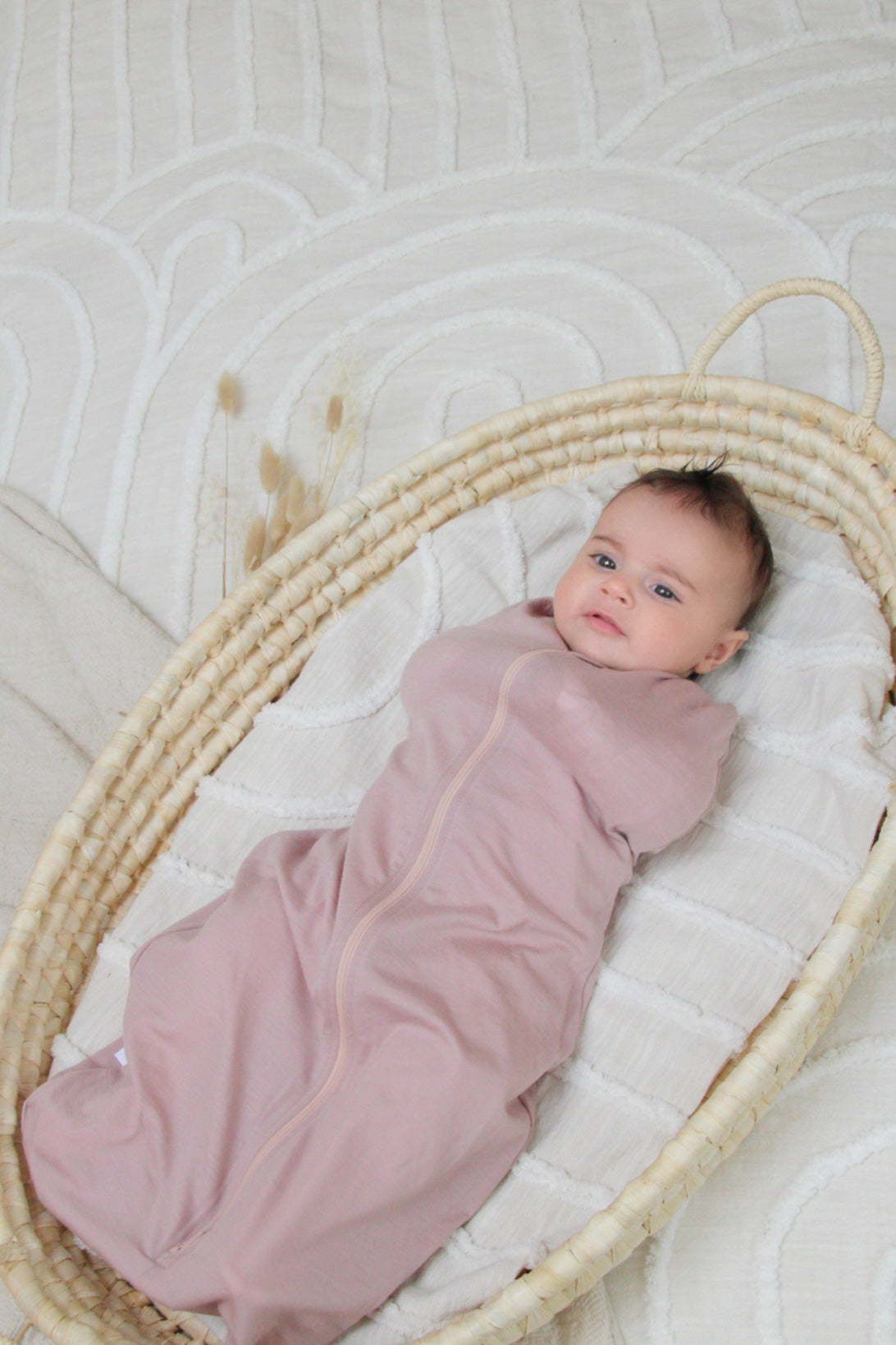 Joey Merino Wool Swaddle Sack - Rose
