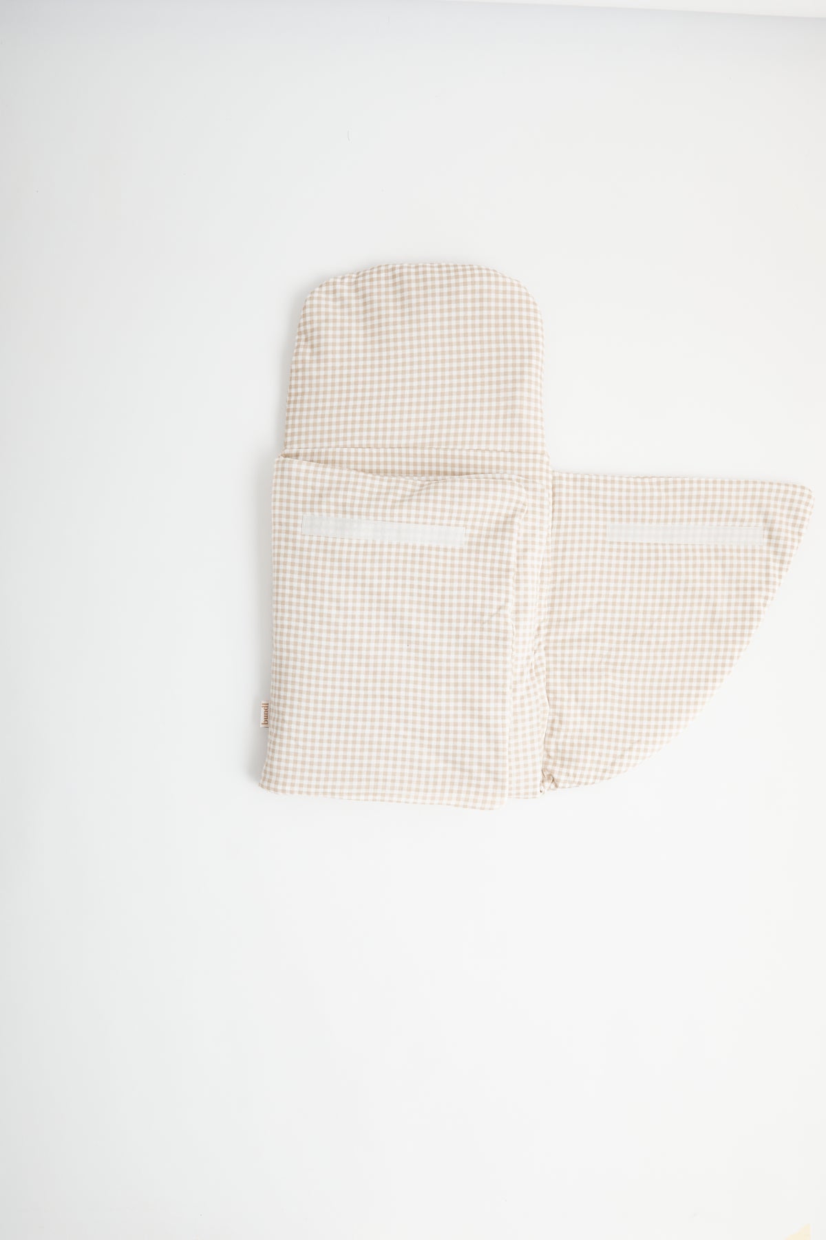 Bundl Baby Wool Wrap - Beige Gingham - birdieandme