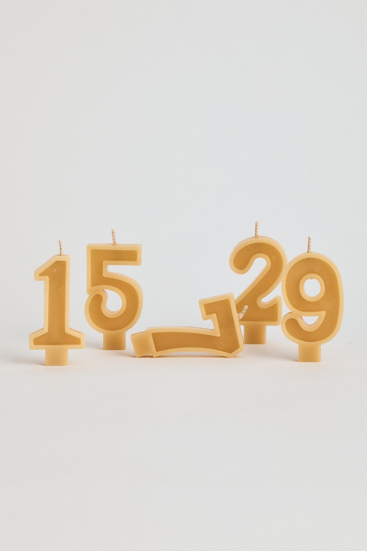 Beeswax Number Birthday Candles