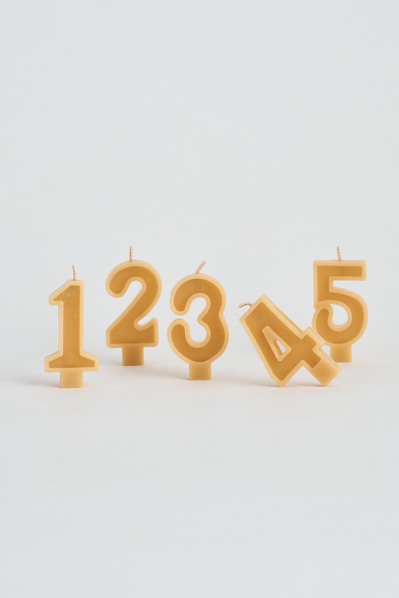 Beeswax Number Birthday Candles