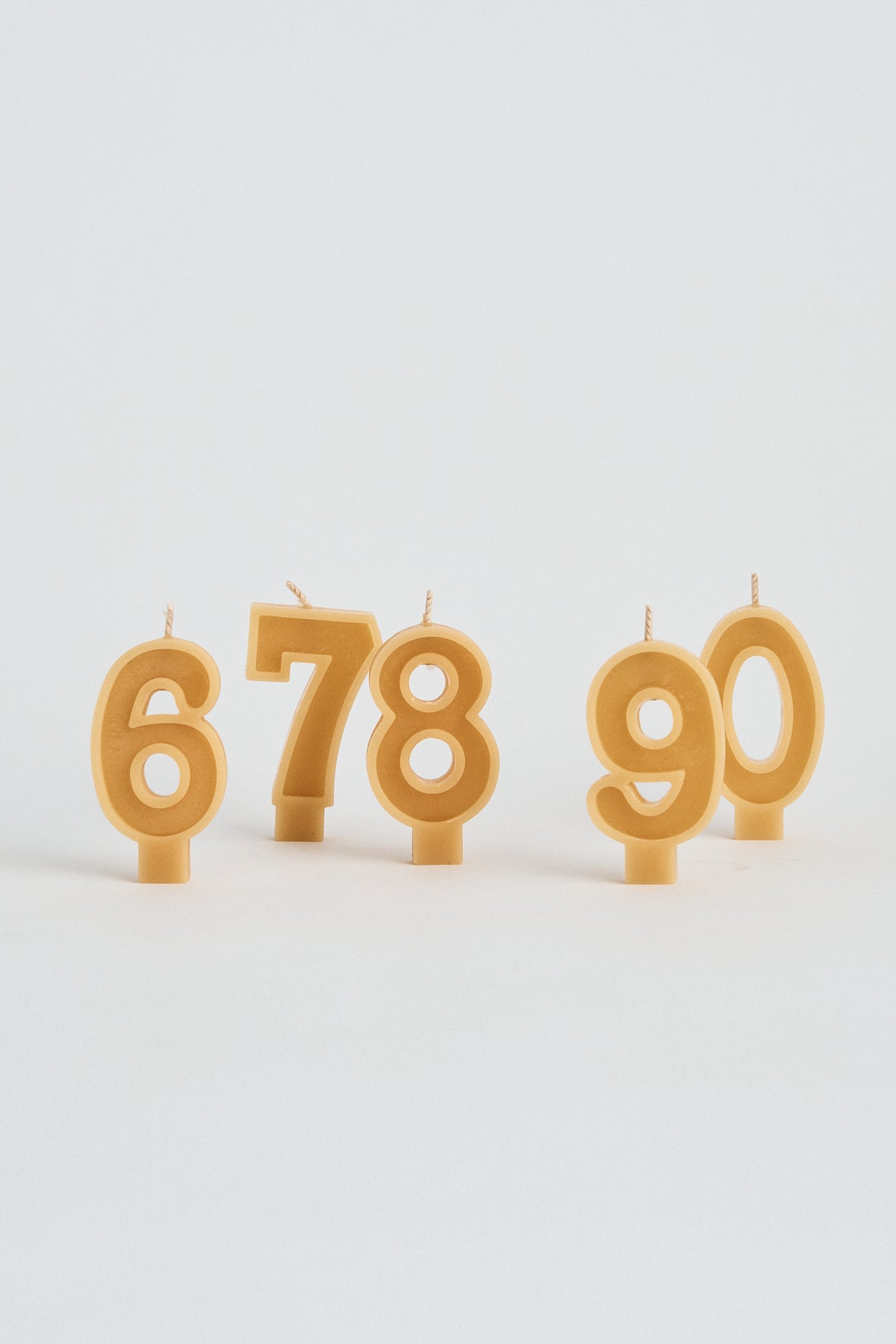 Beeswax Number Birthday Candles