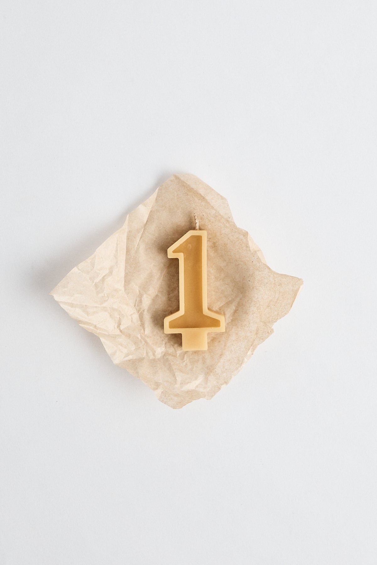 Beeswax Number Birthday Candles