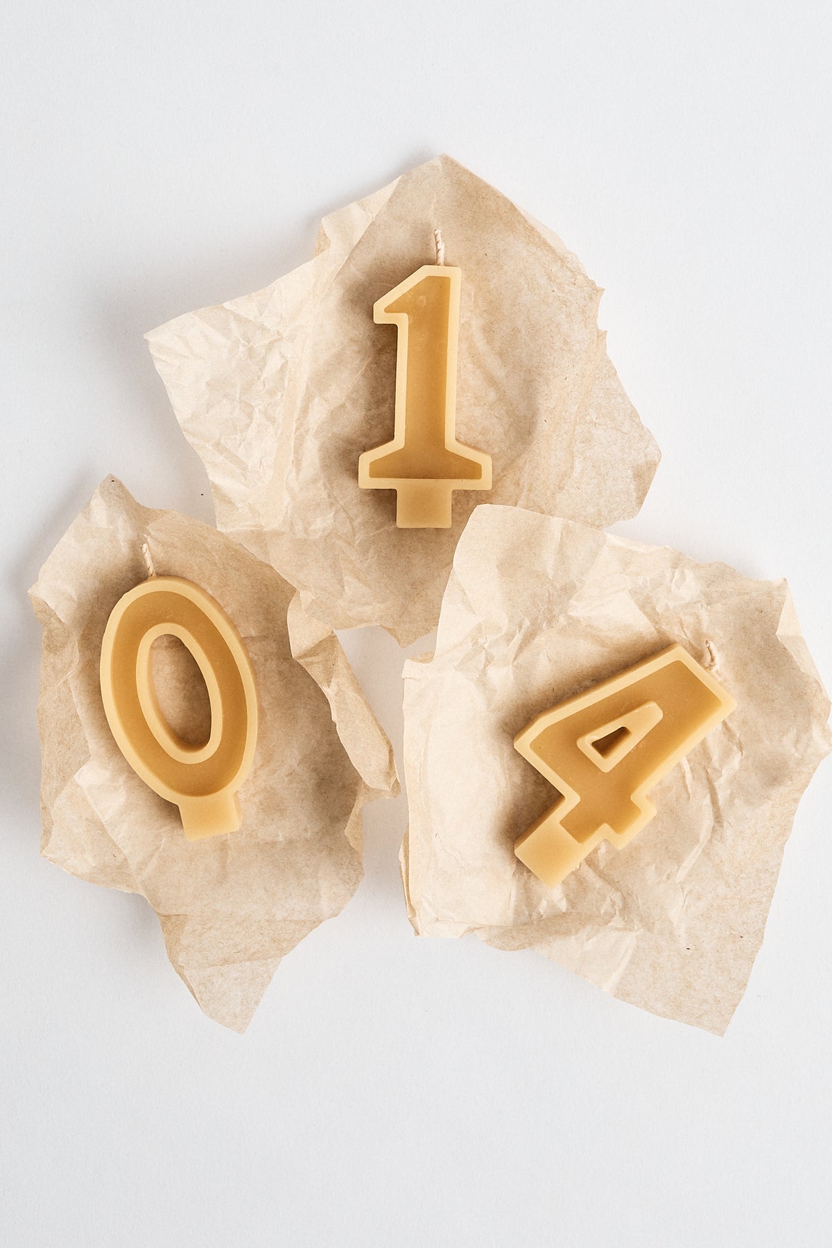 Beeswax Number Birthday Candles
