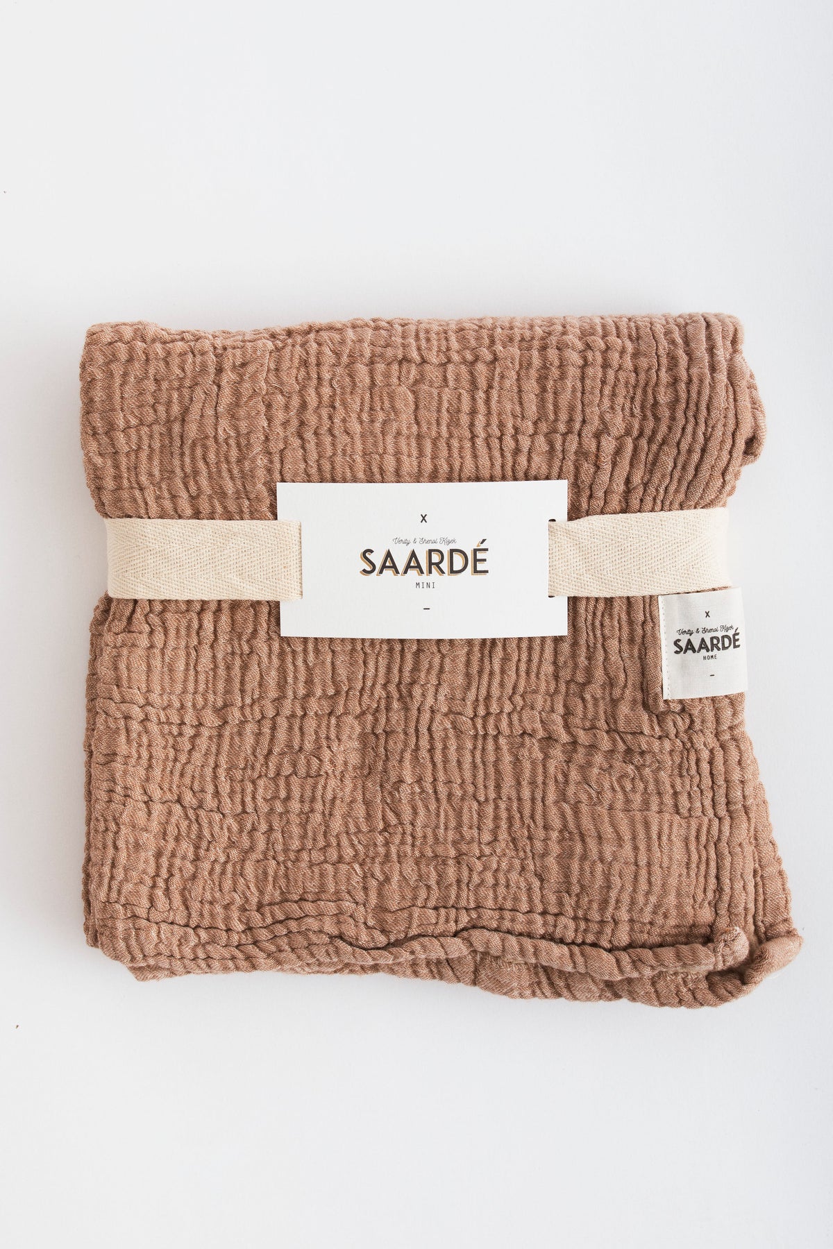 Enes Crinkle Baby Blanket - Toffee