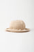 Raw Hem Bucket Hat - Cream