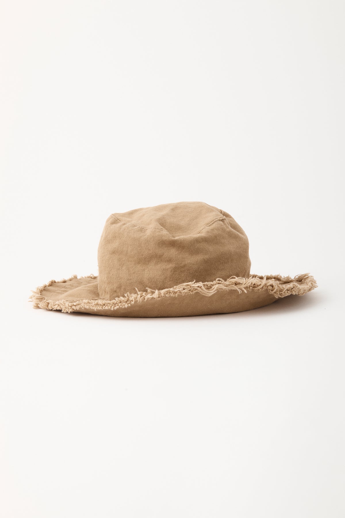 Mama Raw Hem Bucket Hat - Coffee