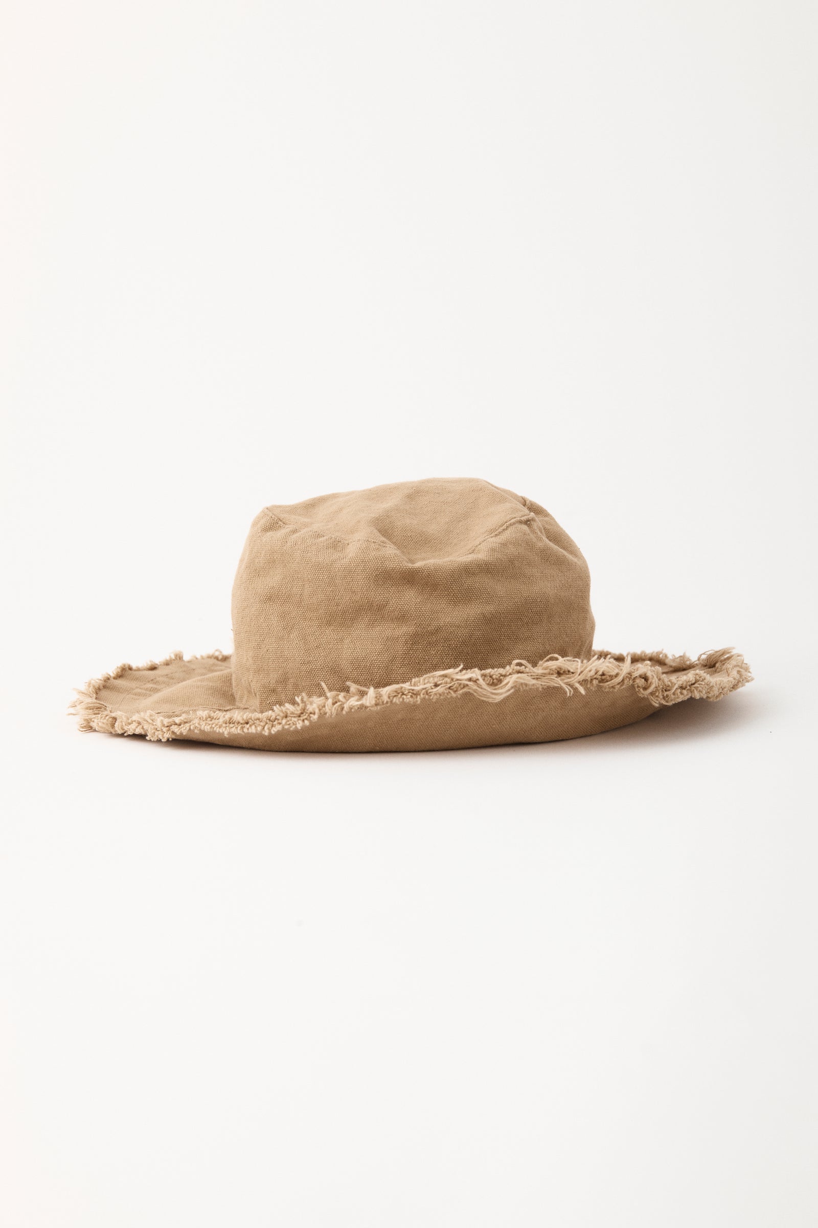 Mama Raw Hem Bucket Hat - Coffee
