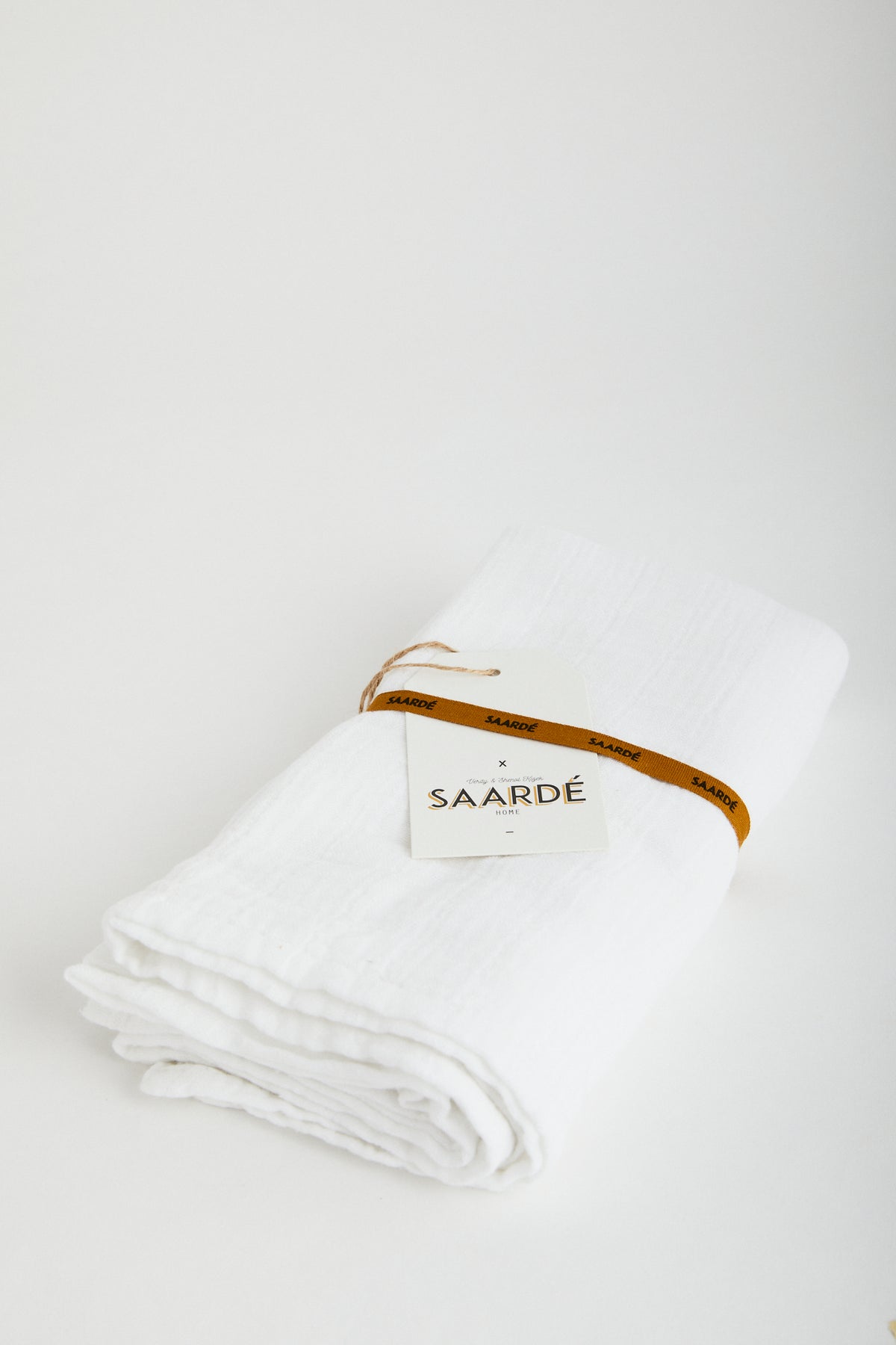 White woven cotton muslin blanket