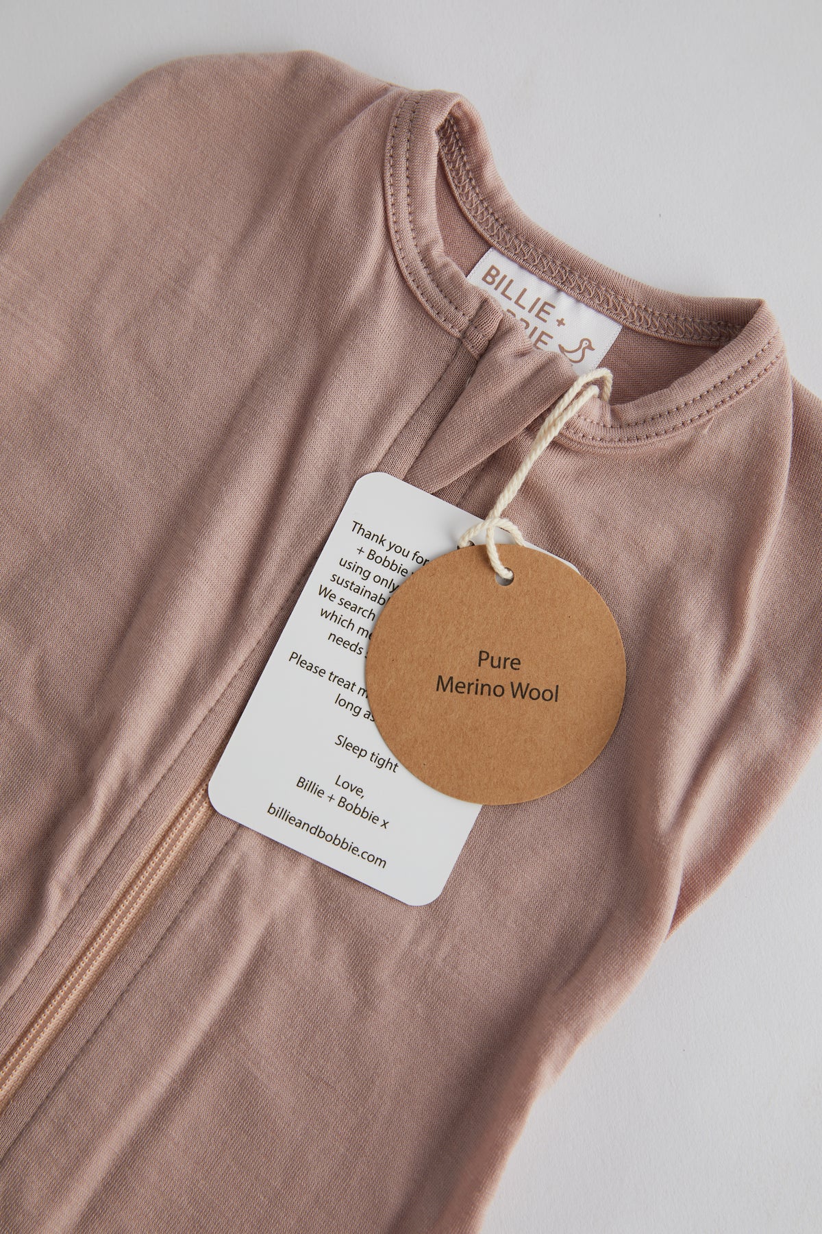 Joey Merino Wool Swaddle Sack - Rose