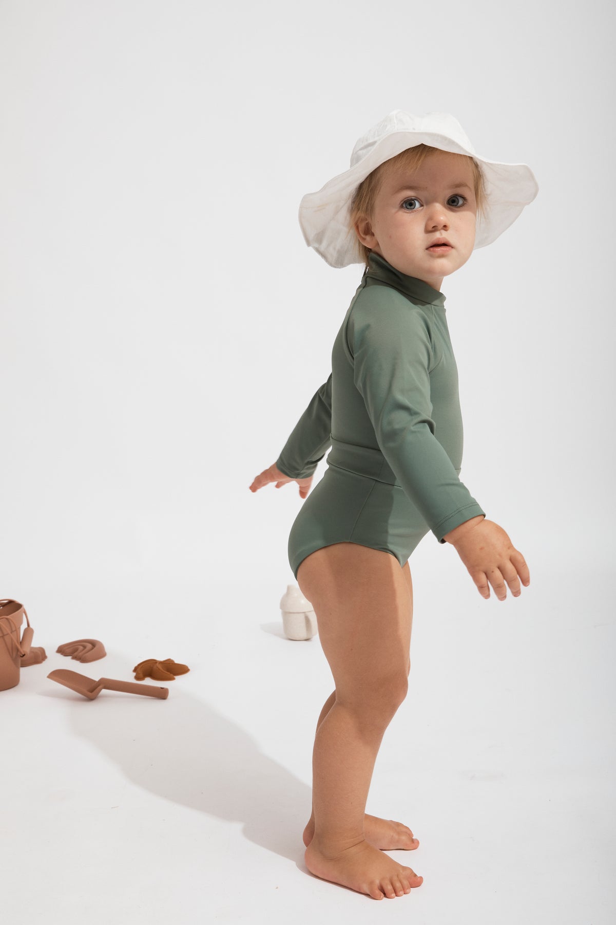 June Long Sleeve One-Piece - Moss