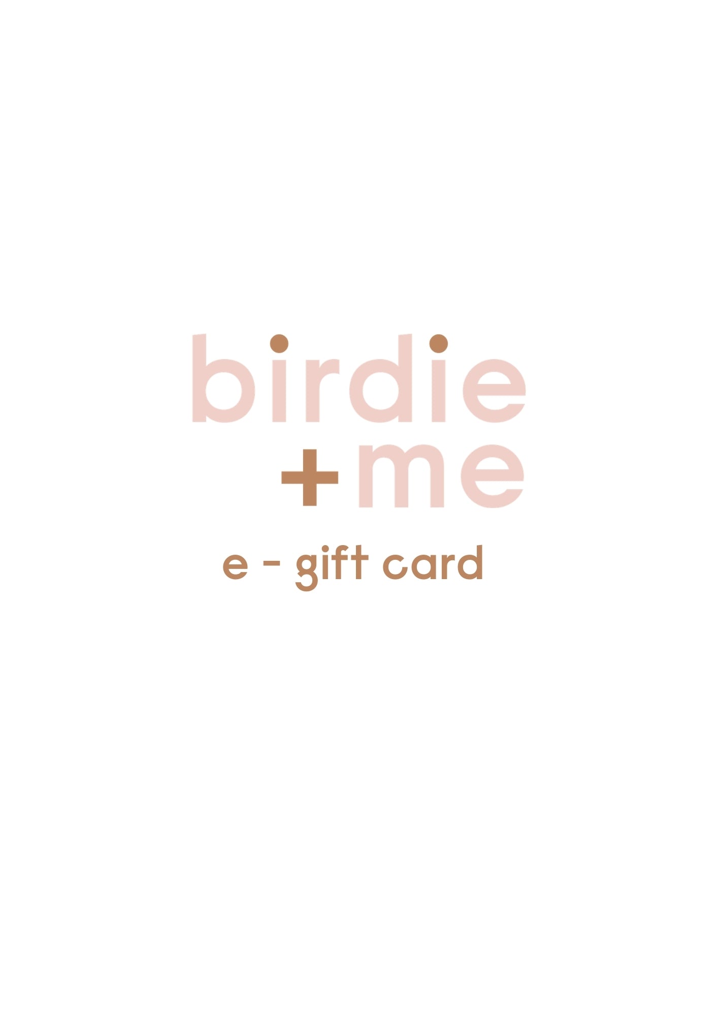 Birdie and me e-girftcard