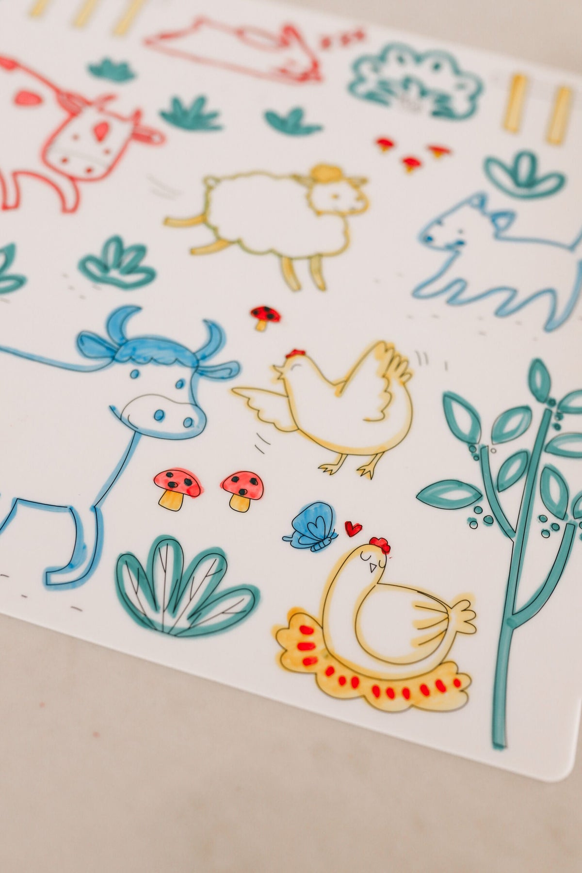 On the Farm Reusable Scribble Mat