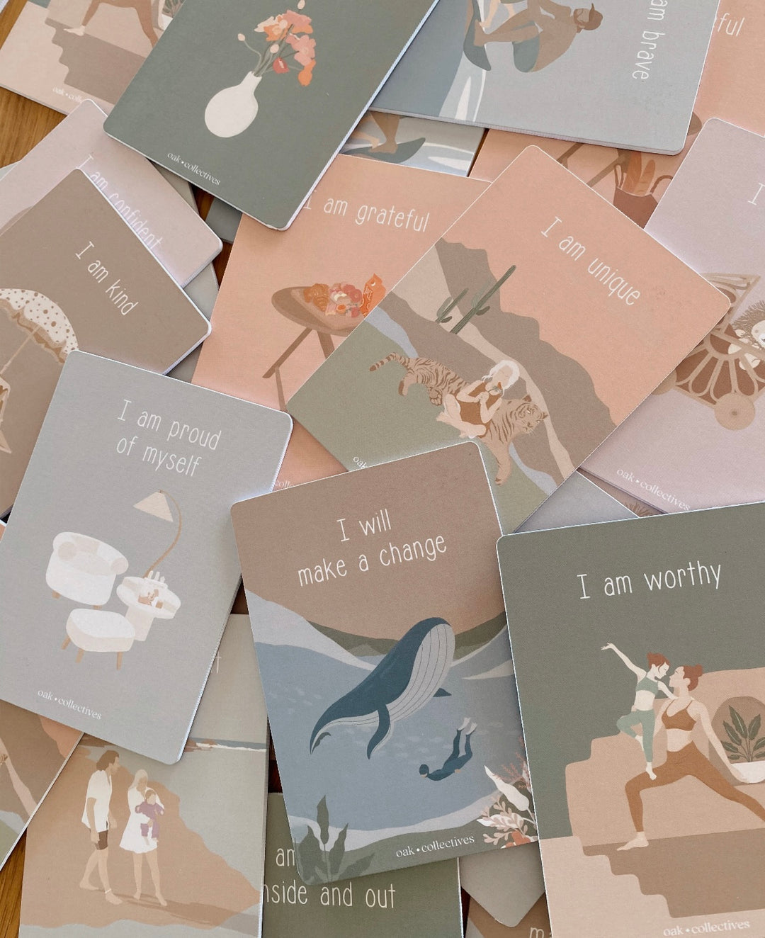 Affirmation memory card game