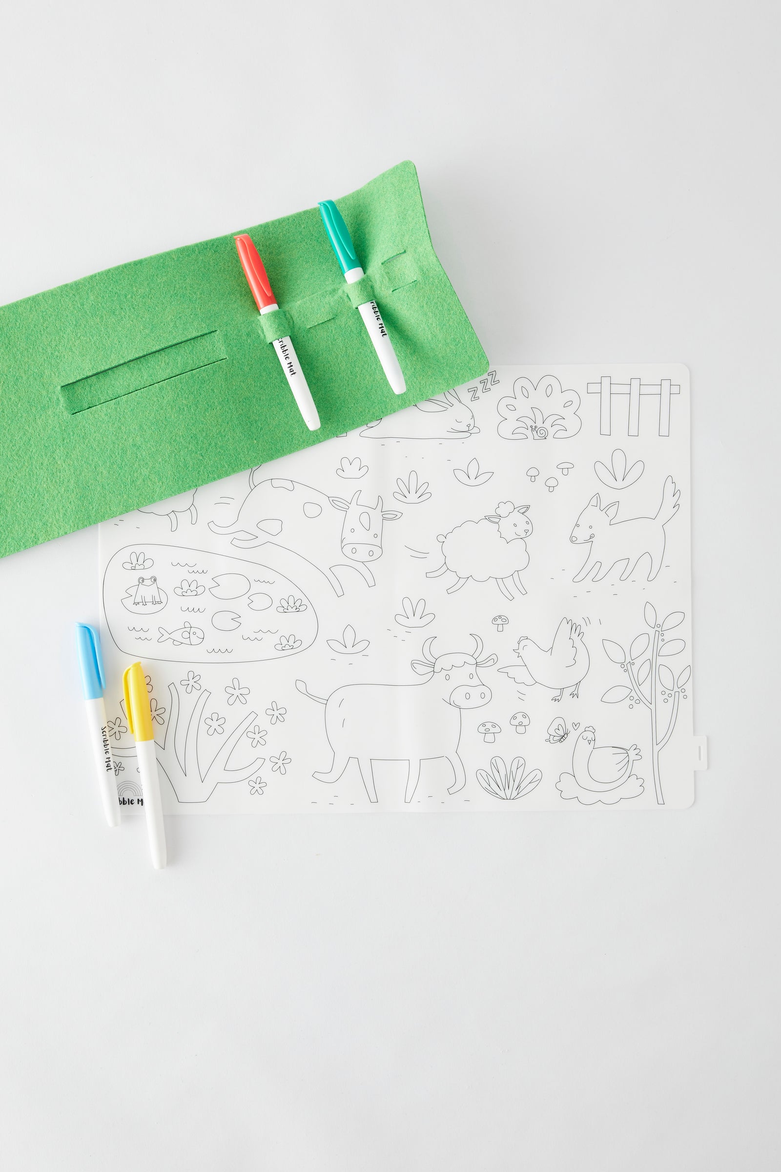 On the Farm Reusable Scribble Mat